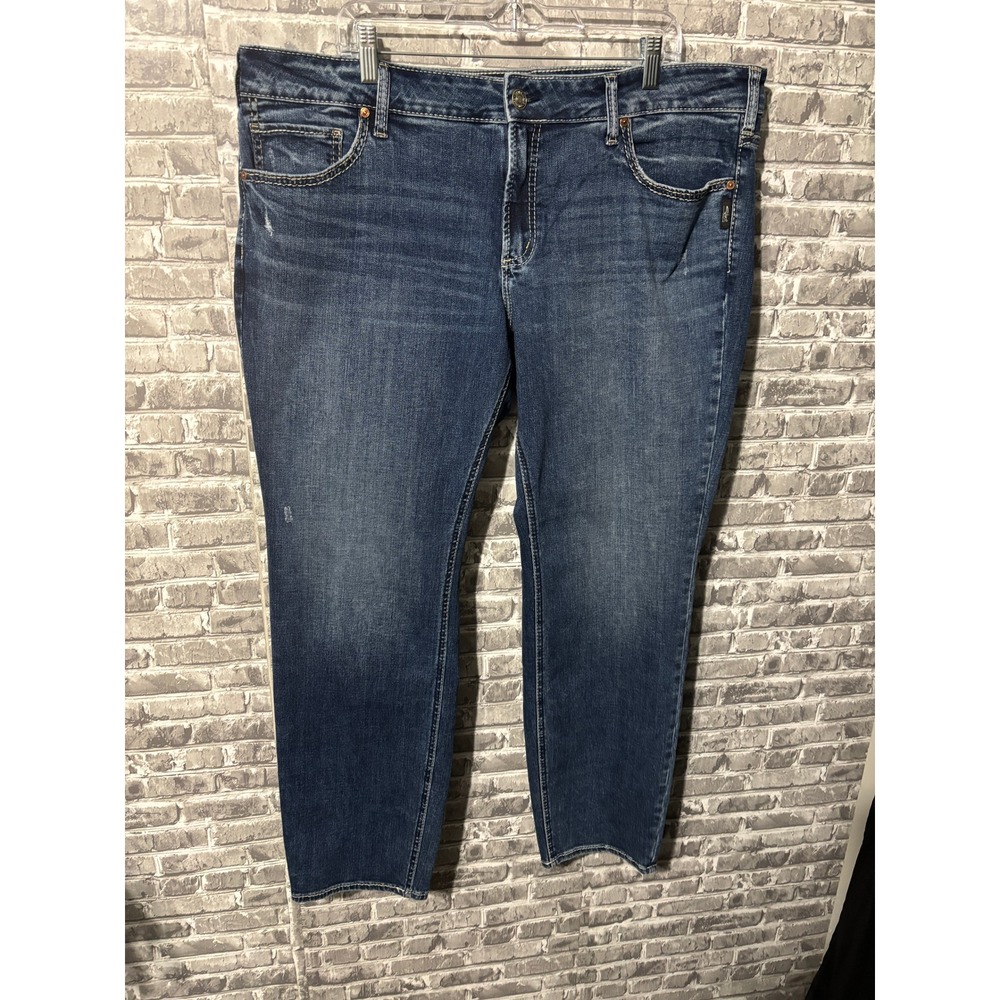 Silver Jeans Co. Britt Low Rise Curvy Fit Straight Leg Jeans